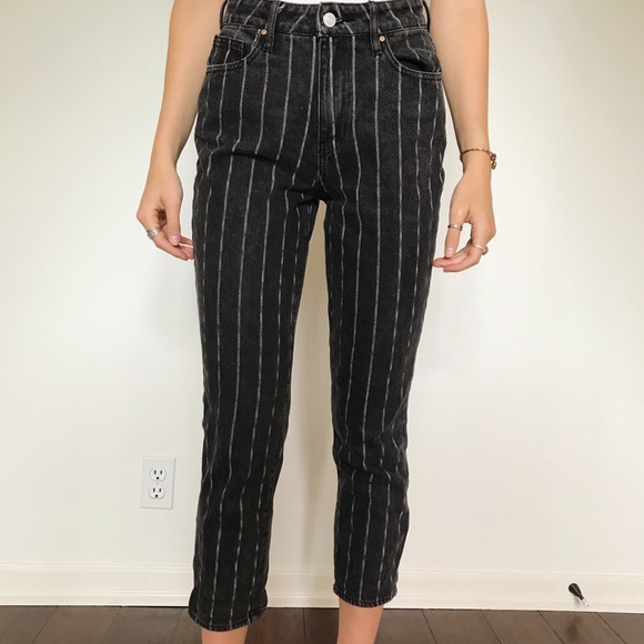 PacSun Denim - Black striped mom jeans from PacSun